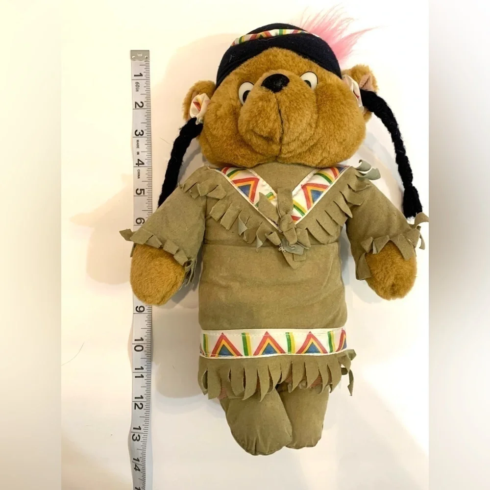 Goffa Int. Toy Box Creation Vintage Native American Bear Plush 12”
